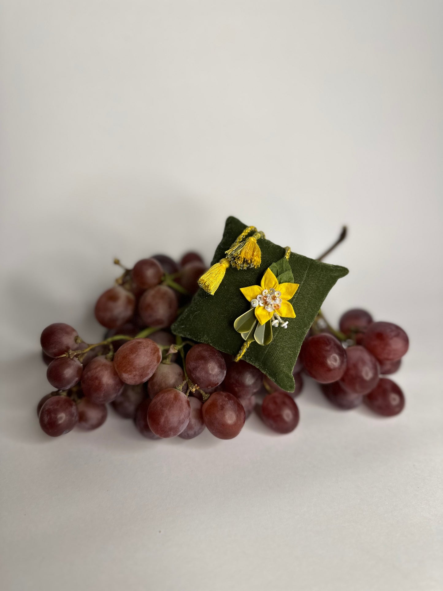 Origami Floral Single Rakhi - Yellow