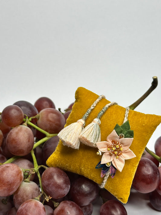 Origami Floral Single Rakhi - Baby Pink